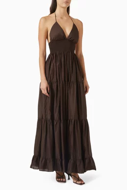 scanlan theodore brown dress Buy Tiered in Cotton-voile For Women Online this Scanlan Theodore 100%