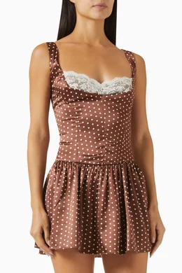 frankies bikinis brown dress Luca Knit Mini Dress