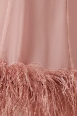 16arlington pink feather dress 16ARLINGTON Cindy Feather-trimmed Sequined Tulle Mini Dress - Women - Silver Dresses