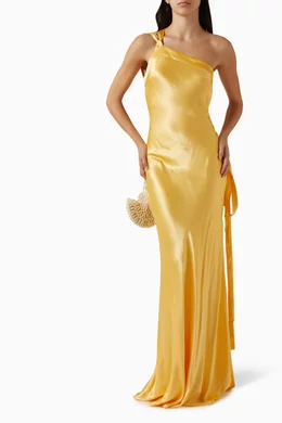 arcina ori gold dress Elegant A Line V Neck Gold Sequins Prom Dress Backless Cheap Party Vin –  cathyprom main image 1