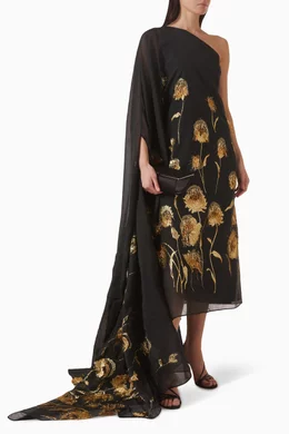 Buy Taller Marmo Black Steinem Midi Dress For Women Online | Ounass Oman