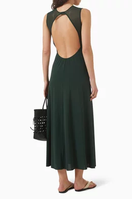 Buy ERES Green Scene Maxi Dress For Women Online | Ounass Oman