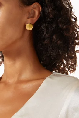 Elle Gold Tone Stud Earrings 679256_0.jpg main image 4