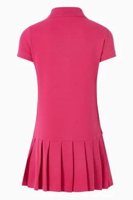 open lace back dress Polo Ralph Lauren Cotton Mesh Polo Dress Pink Sky