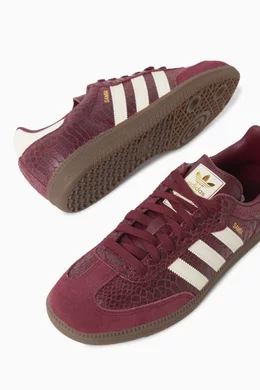 adidas gazelle silver green womens Adidas Samba OG In Maroon