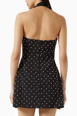 Buy ODD MUSE Black The Ultimate Muse Pearl Polka Dot Mini Dress For Women  Online | Ounass Oman