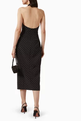knee length dresses for ladies Odd Muse The Ultimate Muse Embellished Midi Dress White main image 0