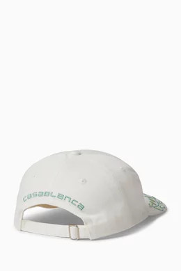 Buy Casablanca White Dance Joy Cap in Cotton For Men Online 