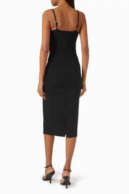 alice in wonderland red and black dress ARMANI EXCHANGE Women's Black Midi Dress – Pavidas main image 1