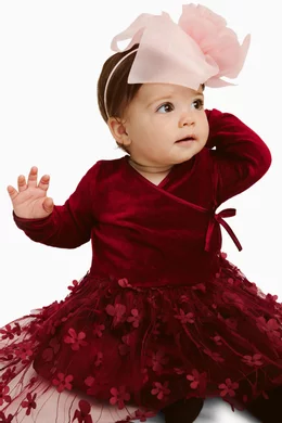 bardot junior red dress Girls Bella Stripe Mini Dress In Red