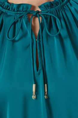short sleeve homecoming dresses Short Green Short Sleeves Satin Prom Dresses, Short Green Formal Homec   jbydress