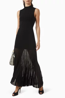 Buy Michael Kors Black Drop-waist Maxi Dress in Knit For Women Online |  Ounass Oman