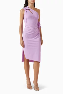 mom daughter birthday dress Coperni Asymmetric Flower Mini Dress