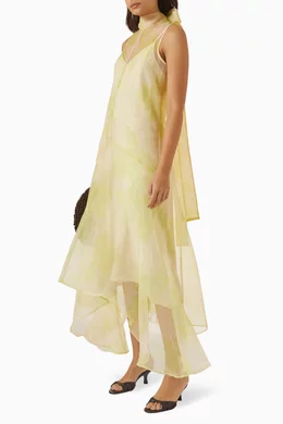 Buy Staud Yellow Auden Dress in Organza For Women Online | Ounass Oman