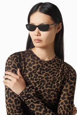 NEW Saint Laurent SL822 001 Black Cat Eye Sunglasses Saint Laurent SL 822 Sunglasses | Shopbop main image 2