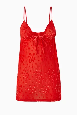 skims sheer mini dress Skims Sheer Velvet Mini Slip Dress - Marble