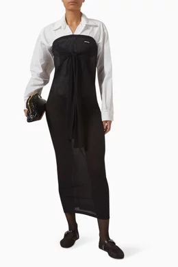 miu miu ribbed knit jersey dress Miu Miu Ribbed Jersey Dress With Flowers