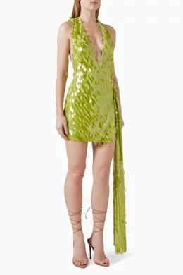 Buy Misha Green The Sapphire Sequin-embellished Mini Dress For Women Online  | Ounass Oman