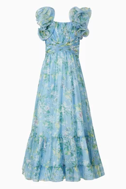 sachin and babi light blue dress Mac Duggal 70191 High-Low Chiffon Cocktail Dress – Mydressline main image 1