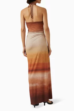 Buy BAOBAB Brown Blake Maxi Dress in Jersey For Women Online | Ounass Oman