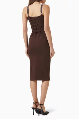 brown pencil dress Ankara Pencil Dress 6