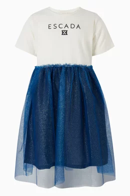 express blue satin dress Navy Button Collared Dress main image 1