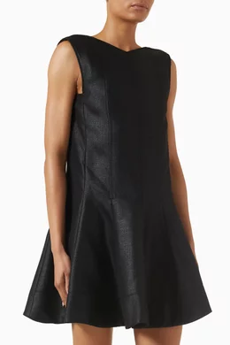 cos metallic dress COS The Metallic Flared Slip Dress