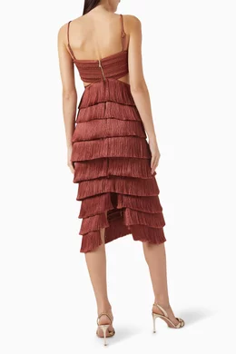 camila coelho brown dress CAMILA COELHO Chocolate Brown Fur Trim Long Sleeve Dress UK XXS – Reliked