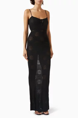asta resort cecilia dress Asta Resort - Cecilia Dress Black