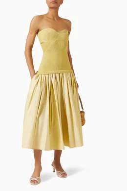 knitted orange dress Isadora Backless Dress