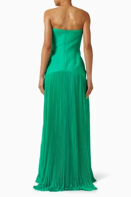 green emerald velvet dress Alexis Dress / Green Multi Green Multi / L main image 1