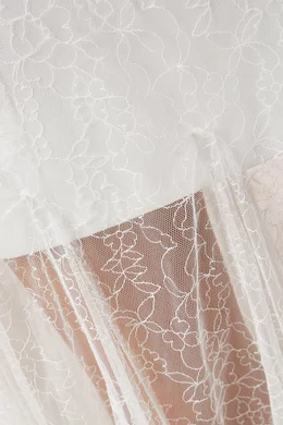 open lace back dress Shanon Organza Sleeve Ruched Mini Dress – The Lovely Fig main image 0