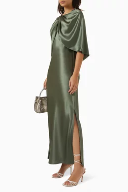 malene birger green dress By Malene Birger Milda Velvet Maxi Dress - Green Dresses, Clothing -  WMB23871
