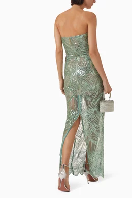 Buy Bronx and Banco Green Giselle Embellished Dress For Women Online |  Ounass Oman