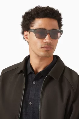 Buy Givenchy Eyewear Green City Square Sunglasses in Acetate  display picture 3