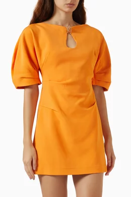 Buy Acler Orange Dingsey Mini Dress For Women Online | Ounass Oman