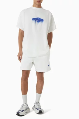 Buy Balenciaga White Wet Brush Oversized T-shirt in Dry Jersey For