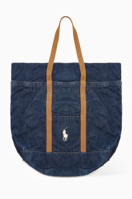 Buy Polo Ralph Lauren Blue x New Era Yankees Logo Tote Bag in