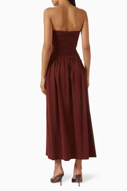 dissh brown strapless dress KINSLEY FONDANT STRAPLESS DRESS main image 1
