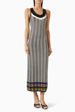 Buy Christopher John Rogers Black Wave Knit Tank Dress For Women Online |  Ounass Oman