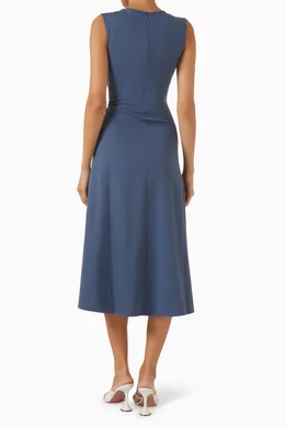 beige jersey maxi dress STRETCH JERSEY LONG DRESS WITH LOGO BEIGE  be:POSH