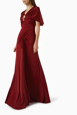 open lace back dress Perla Dress Strawberry