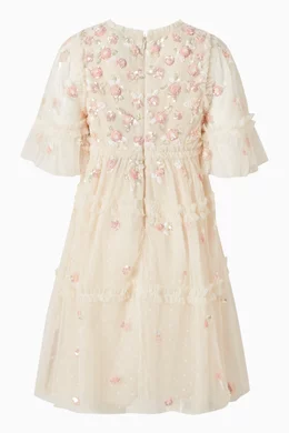 needle and thread shimmer mini dress Buy Needle & Thread Neutral Shimmer Ditsy Short Sleeve Dress in Tulle For  Girls Online