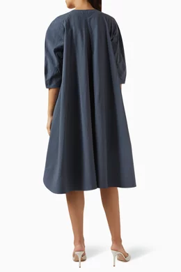 cider blue satin dress Long Satin A-line Dress by Cinderella Divine BD104  ABC Fashion