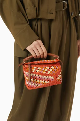 Buy LOEWE Orange x Paula's Ibiza Mini Puzzle Edge Top Handle Bag