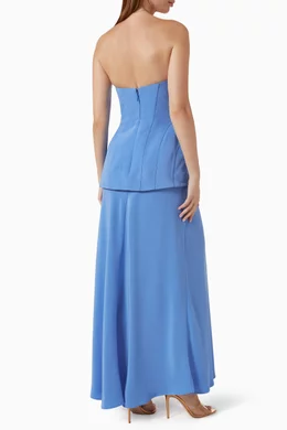 Buy Acler Blue Bankfield Maxi Dress For Women Online | Ounass Oman