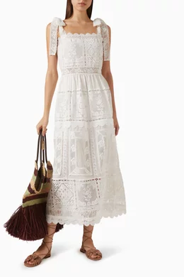 chinese dress ladies Zimmermann Lexi Slip Dress Red Palm main image 1