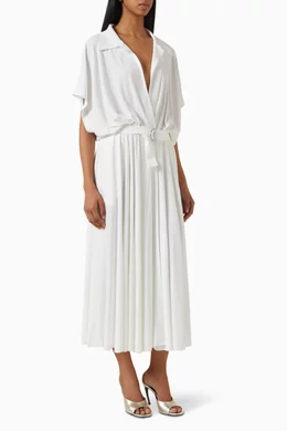 norma kamali flared midi dress Norma Kamali Dresses Black