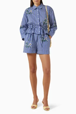 sachin and babi light blue dress Black Embroidered Mini Dress by Maje