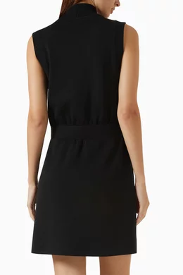 Buy Varley Black Polyanna Half-zip Mini Dress in DoubleSoft For Women  Online | Ounass Oman